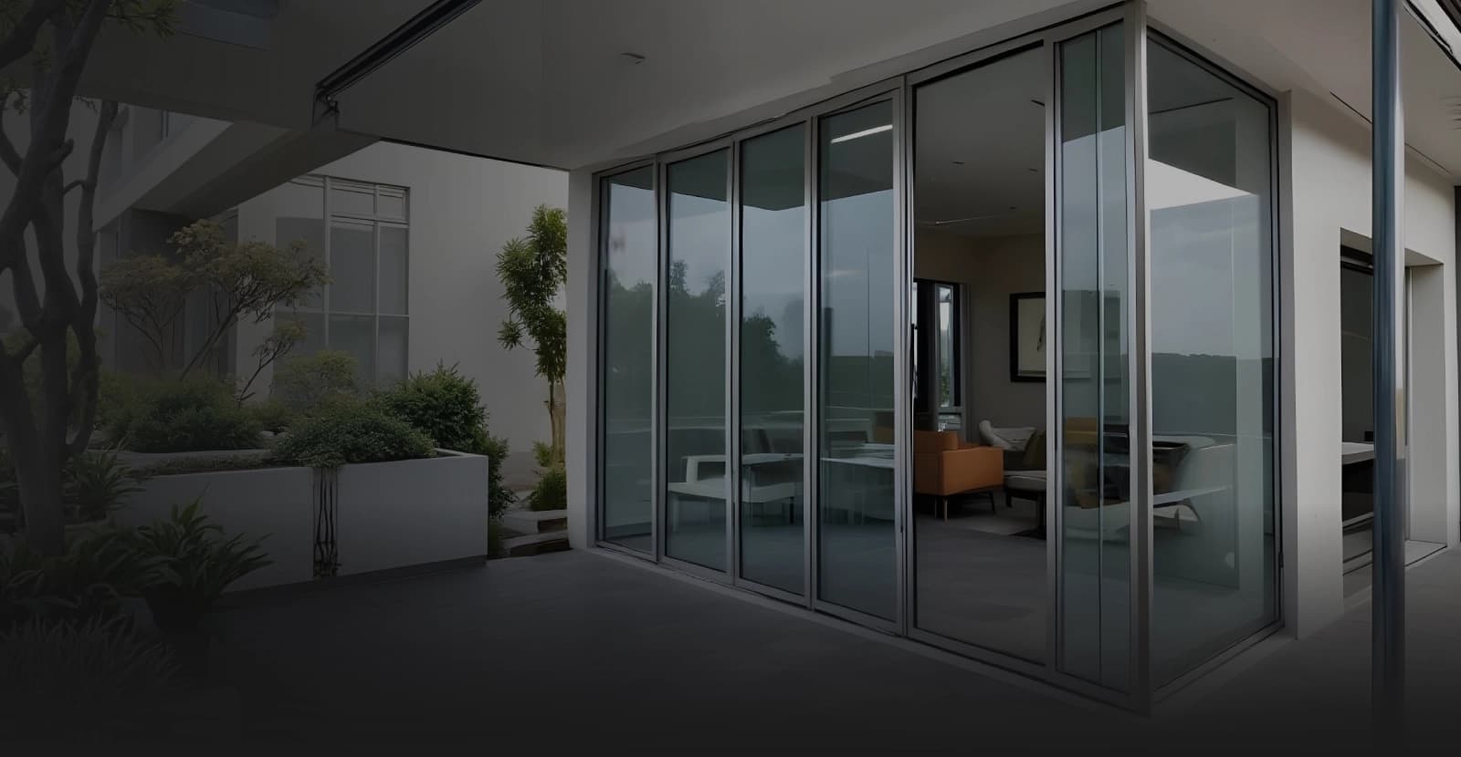 Completed aluminium and glass project by Saifi Build in Etah