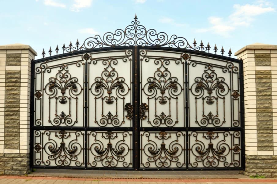 Decorative Iron Gate & Railing — Iron Work project in Kasganj by Saifi Build